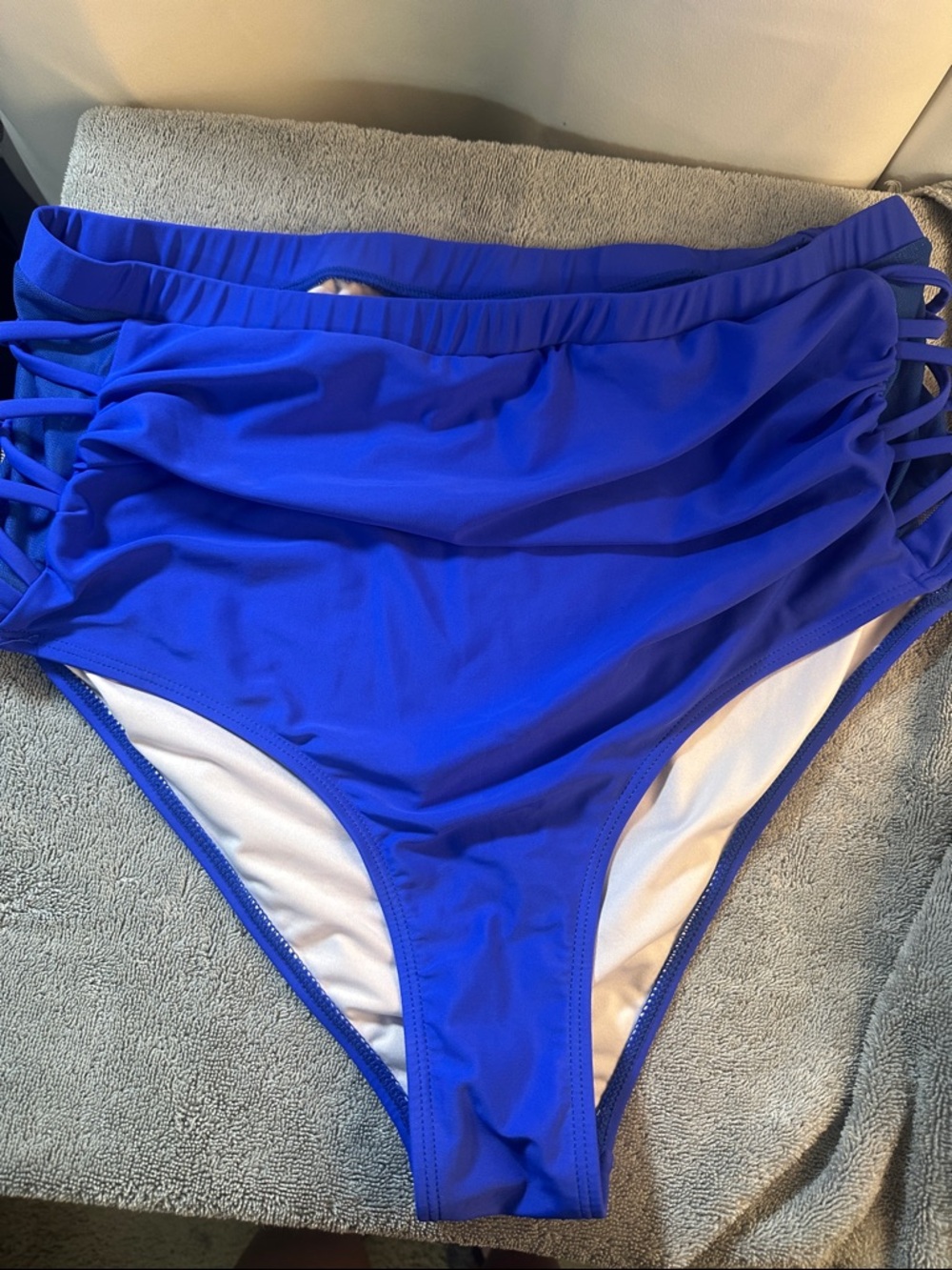 High-Waist Women’s Swim Bottoms in Royal Blue